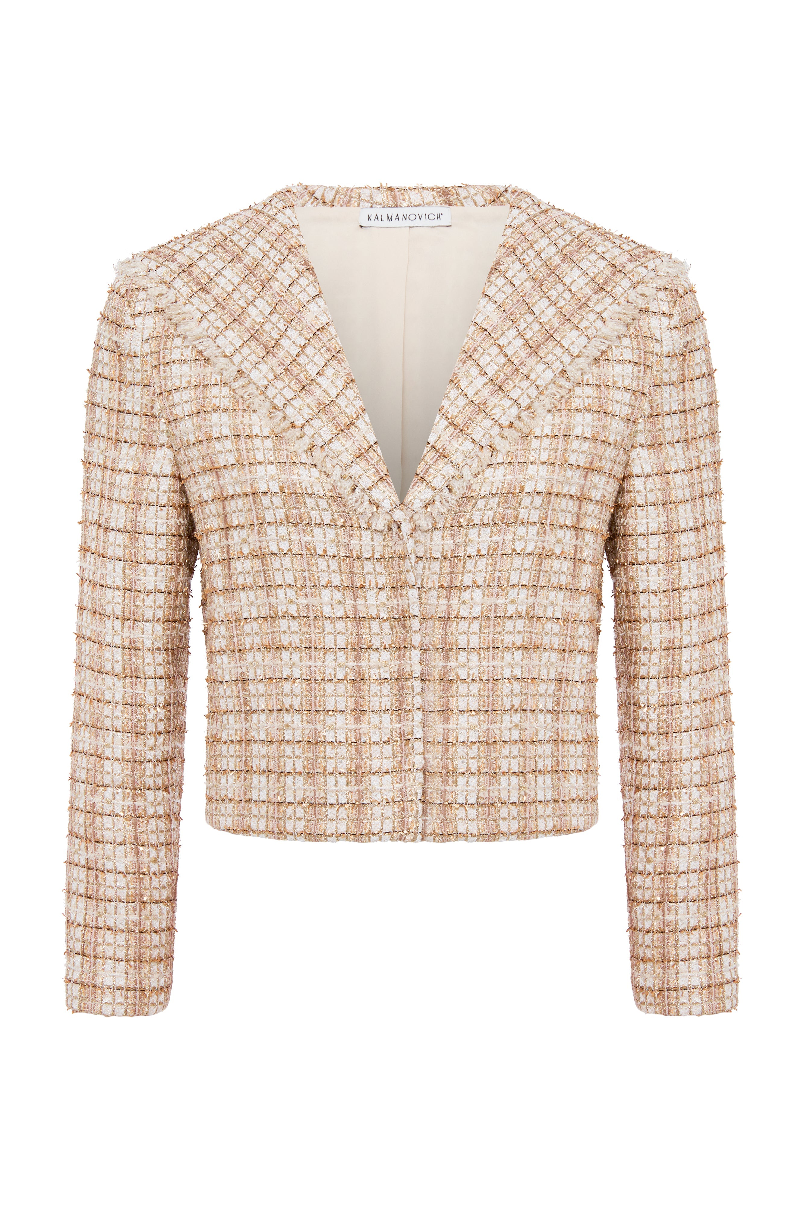 Cropped tweed blazer – Kalmanovich EN
