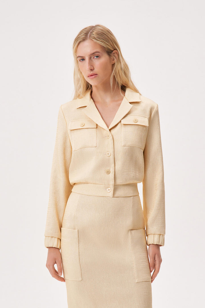 Fitted cropped jacket