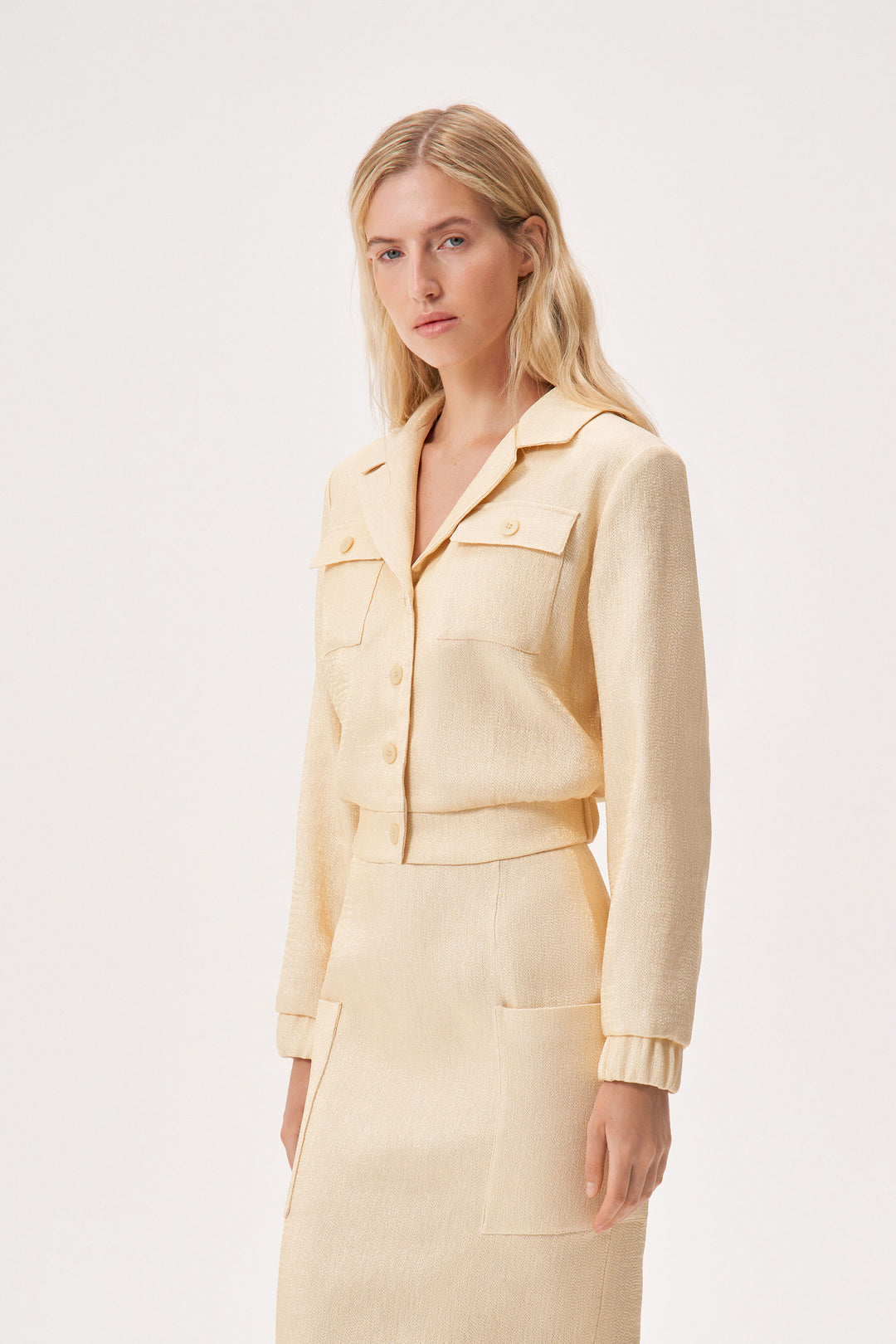 Fitted cropped jacket