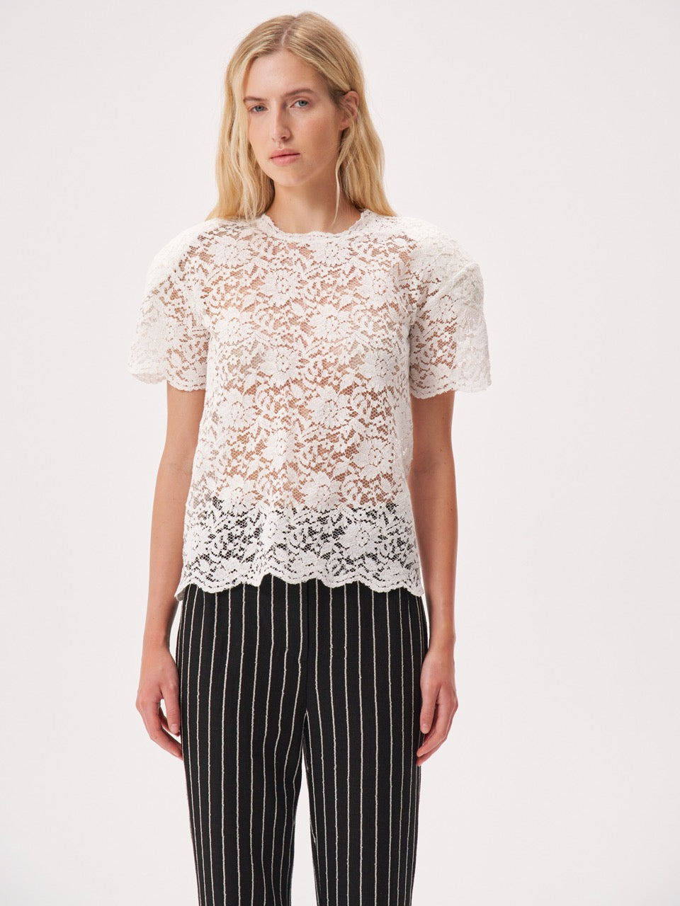 Padded lace top