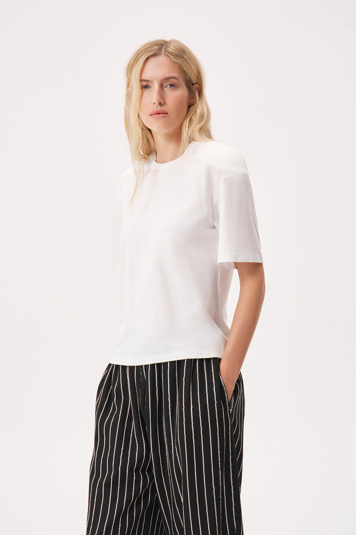 Padded cotton t-shirt