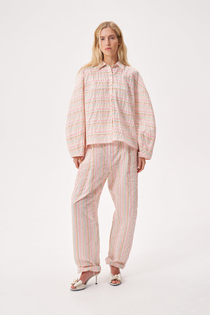 Striped cotton shirt