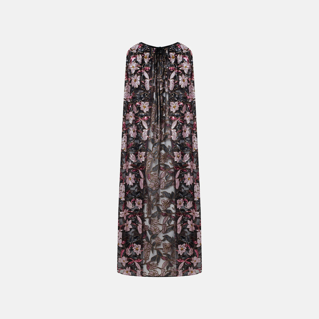 Sequin-embellished cape