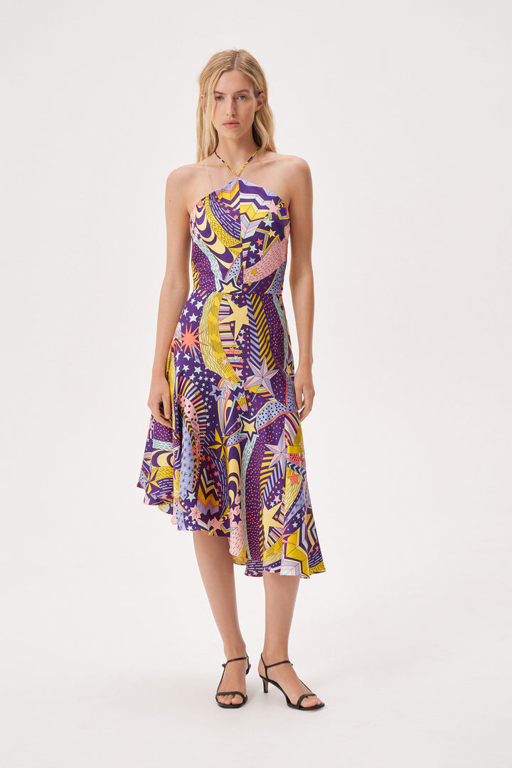Printed dress made of Liberty silk