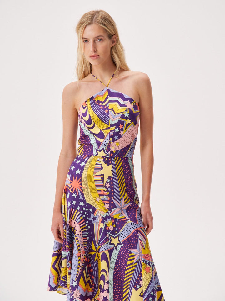Printed dress made of Liberty silk