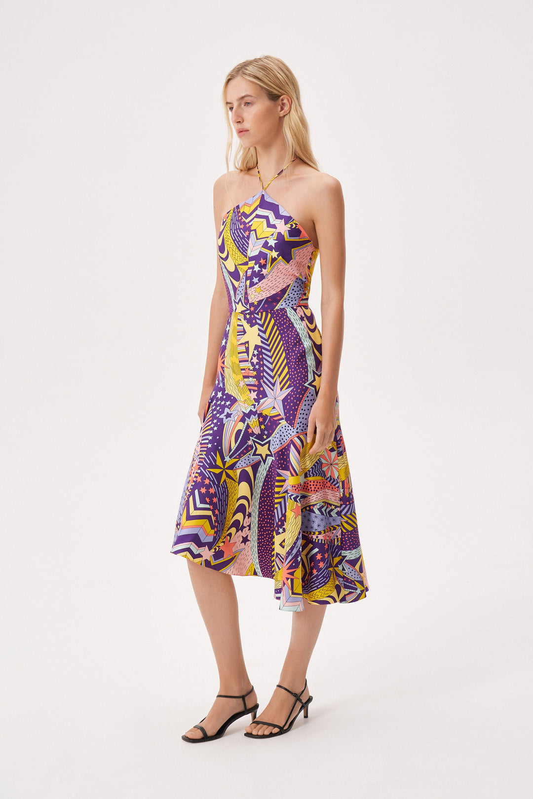 Printed dress made of Liberty silk