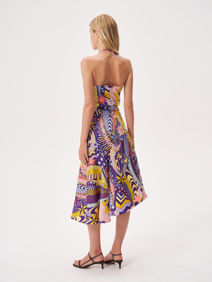 Printed dress made of Liberty silk