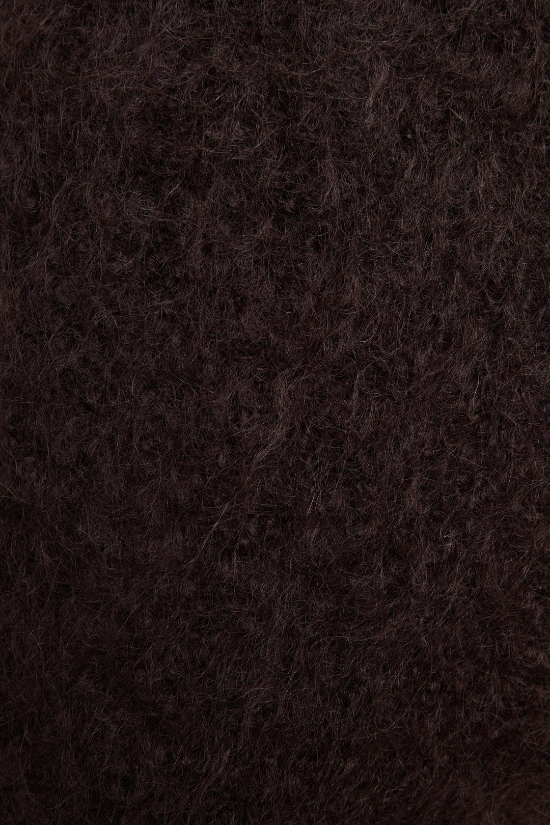 Brown mohair mini shorts