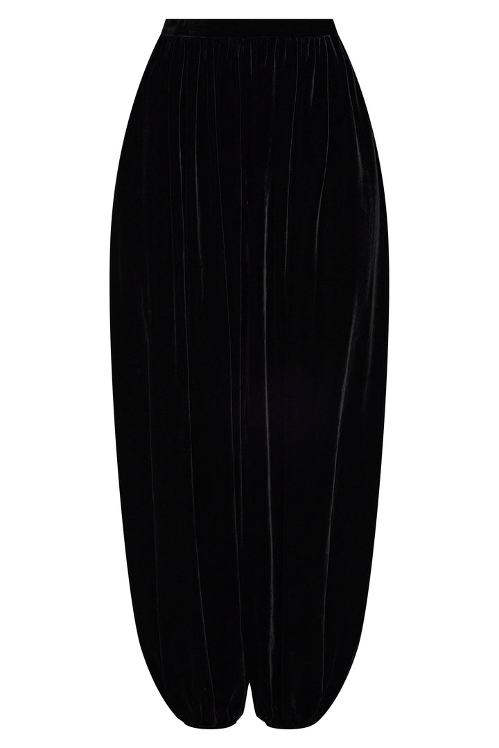 Velvet harem pants