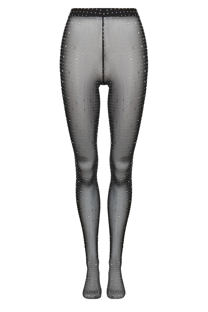 Crystal embellished tights