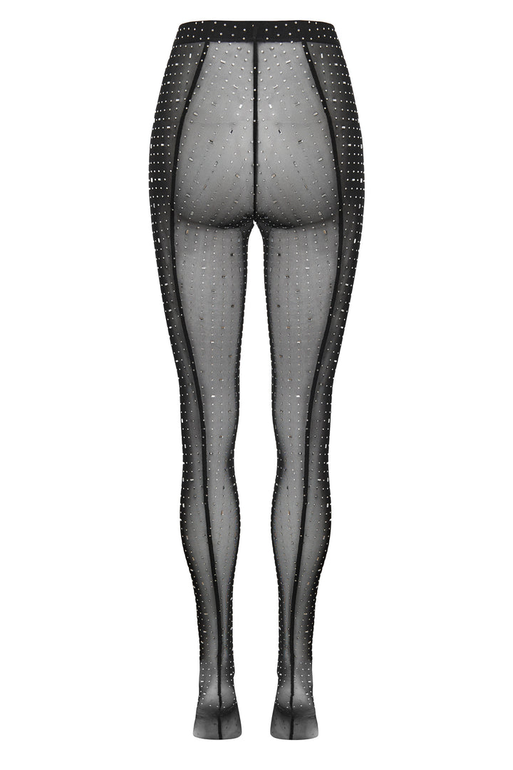 Crystal embellished tights