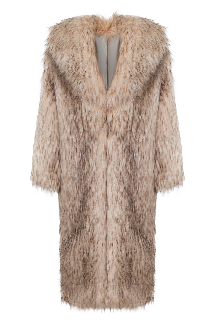 Faux fur coat