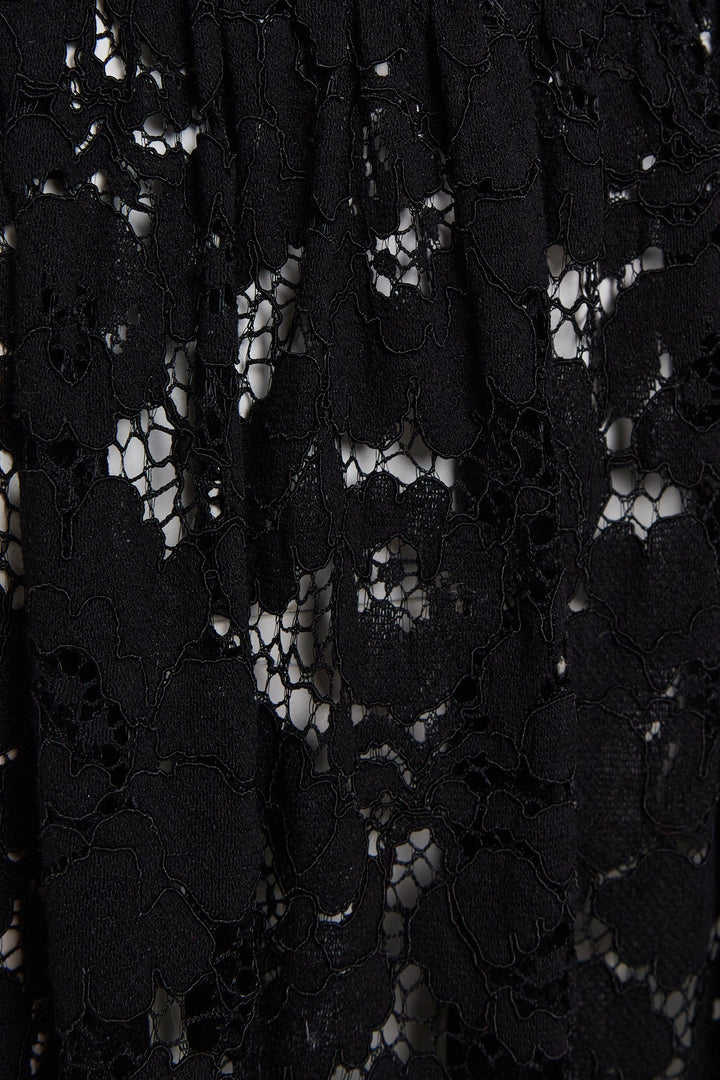 Cord lace maxi skirt