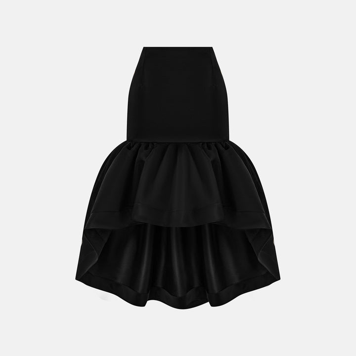 Satin maxi skirt