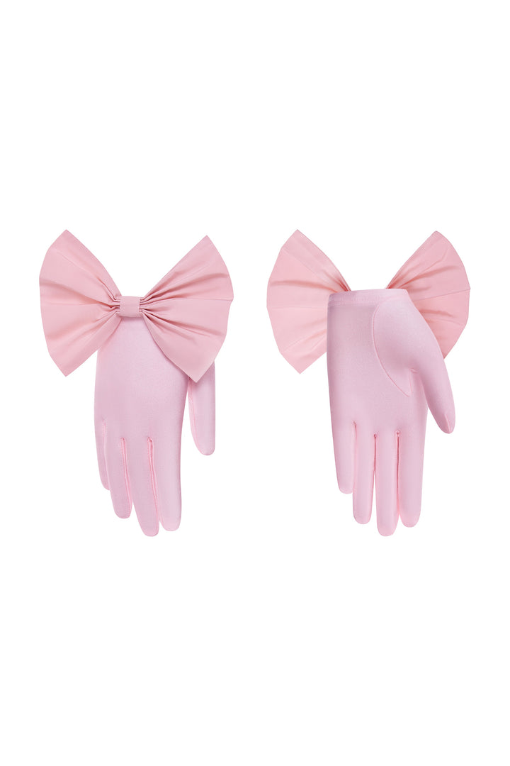 Gloves with bows