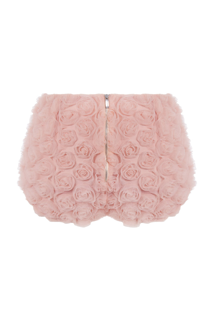 Flower embellished shorts