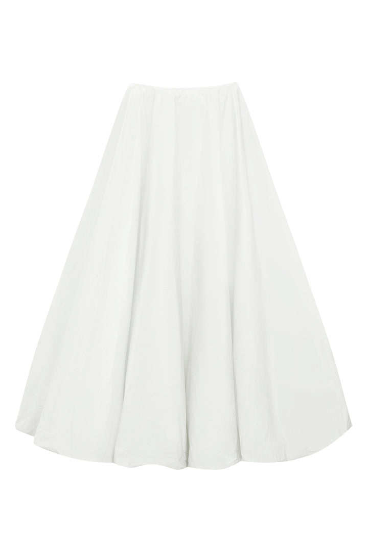 Voluminous taffeta skirt