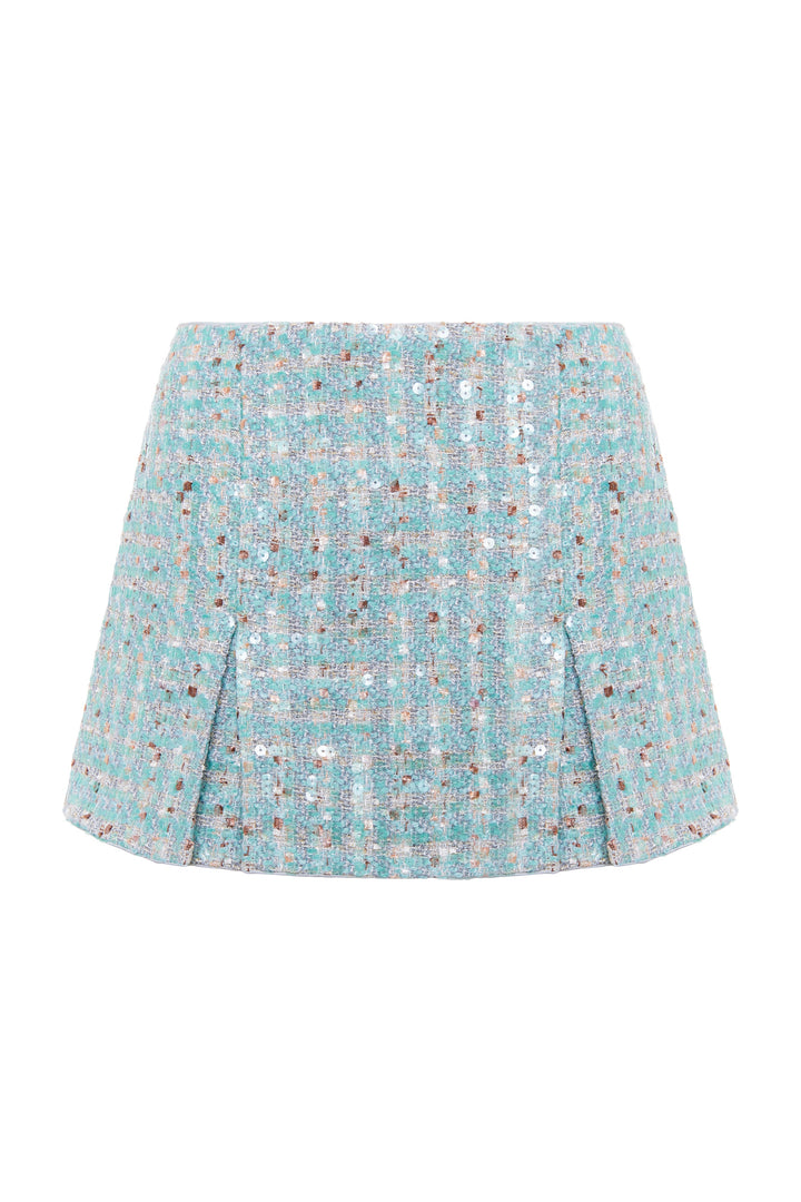 Tweed mini-skirt