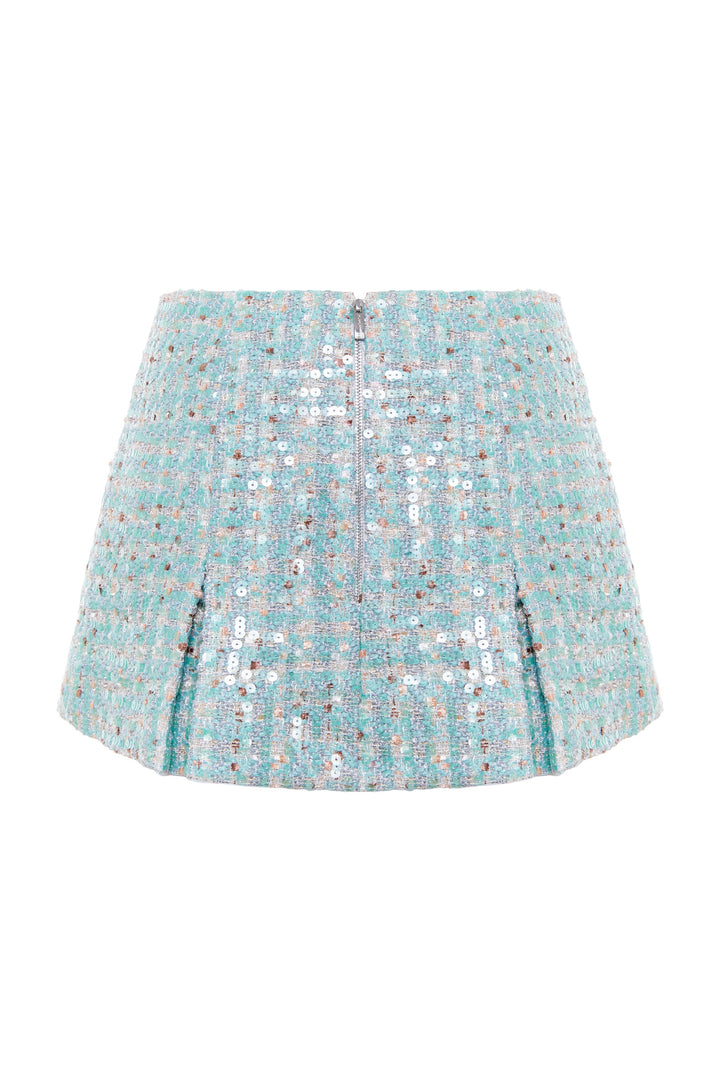 Tweed mini-skirt