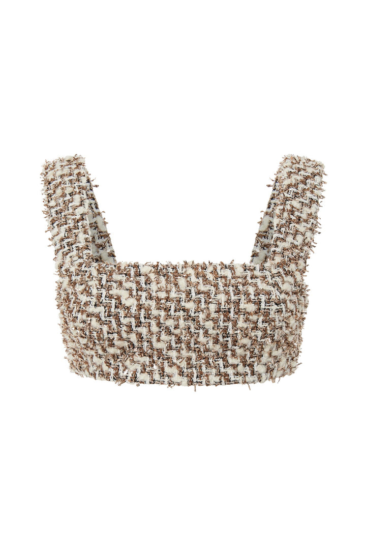 Tweed crop top