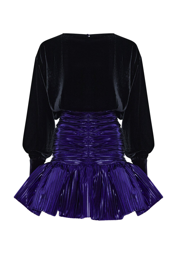 Mini dress with ruffle