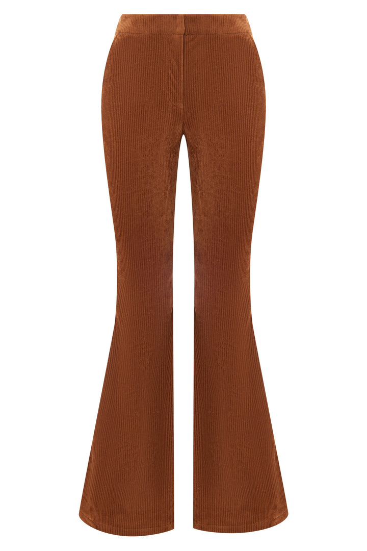 Curduroy flared trousers