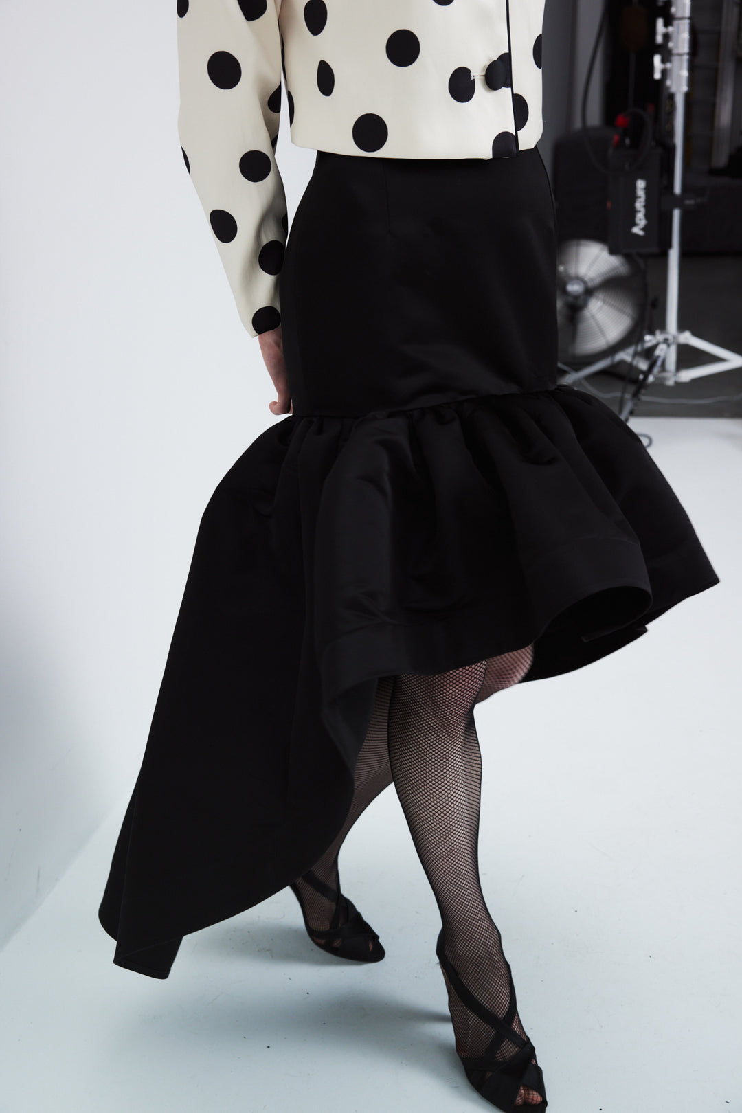 Satin maxi skirt