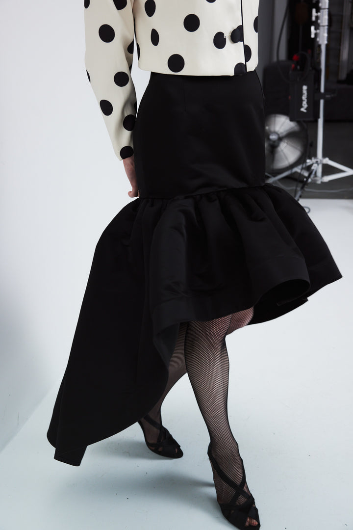Satin maxi skirt