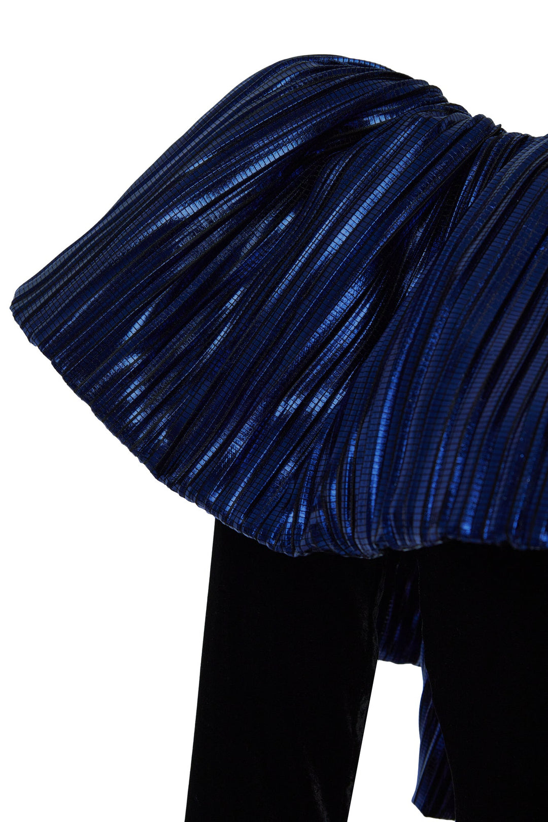 Velvet longsleeved dress with collar