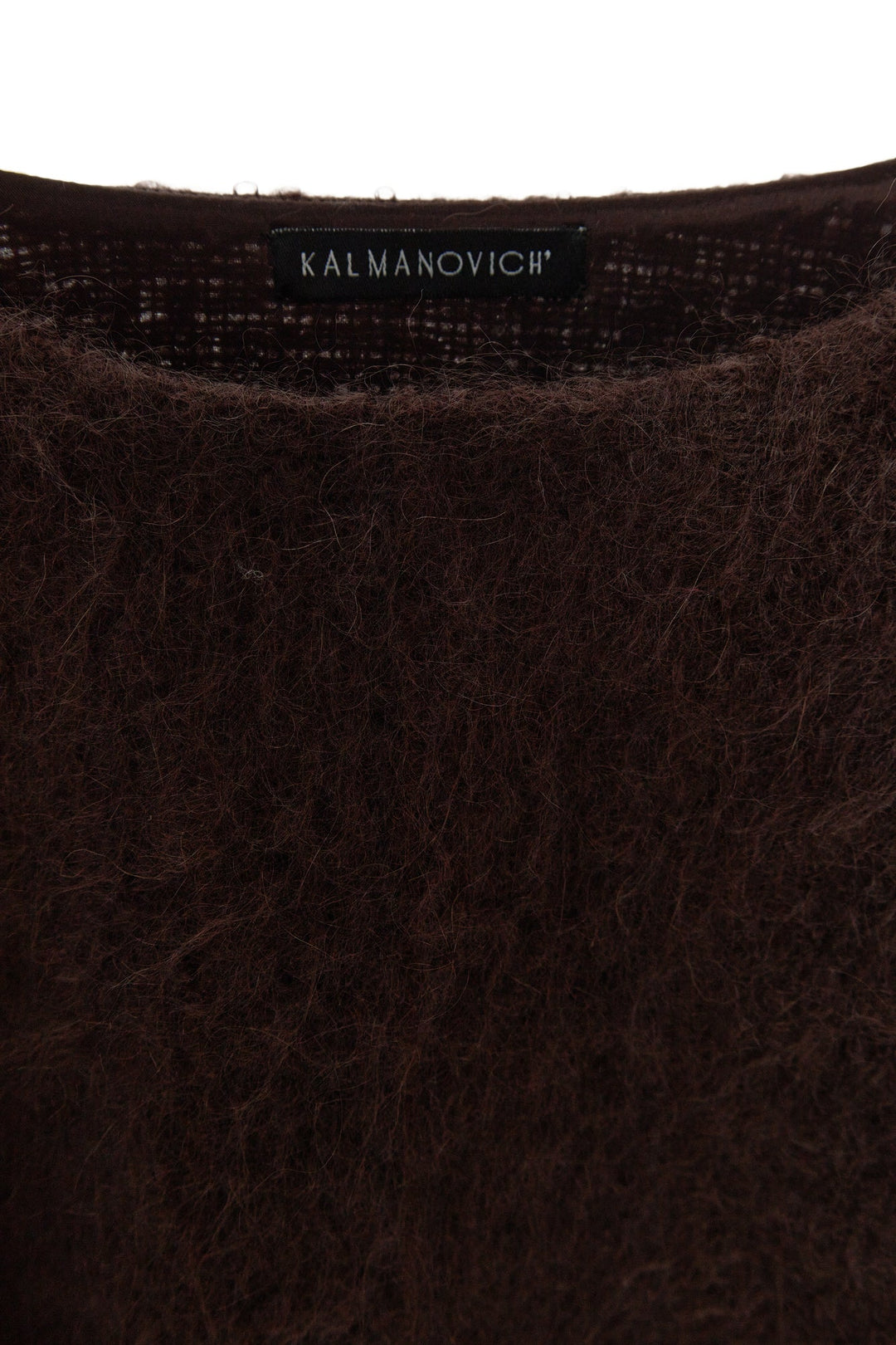 Mohair mini dress with draping