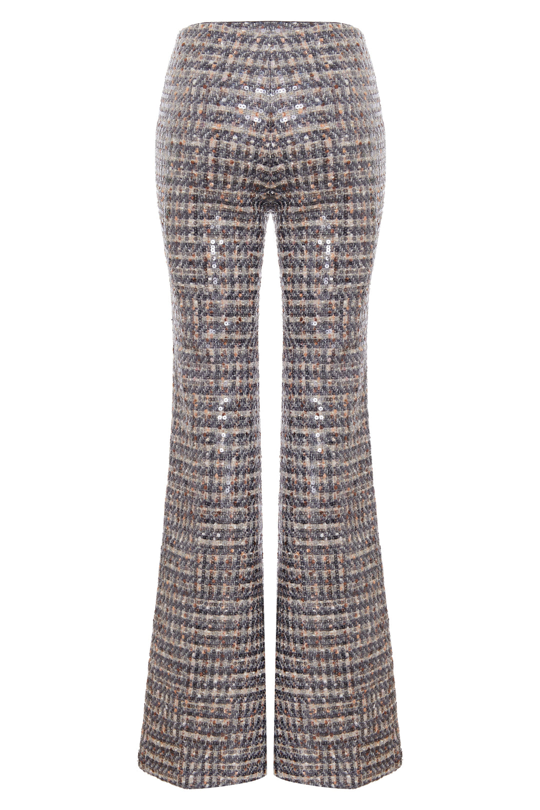 Tweed flared trousers