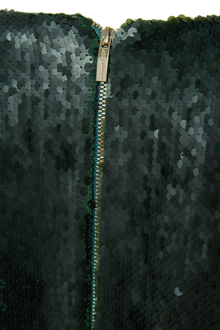 Sequin gown with cutouts