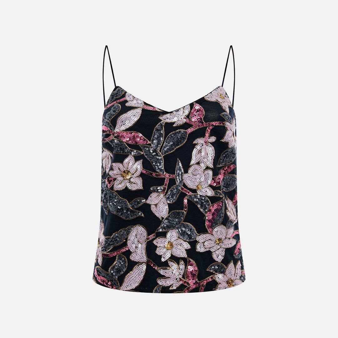 Sequin-embellished top