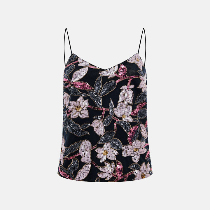 Sequin-embellished top