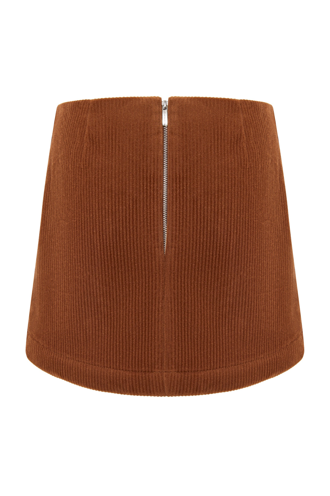 Corduroy cropped mini-skirt