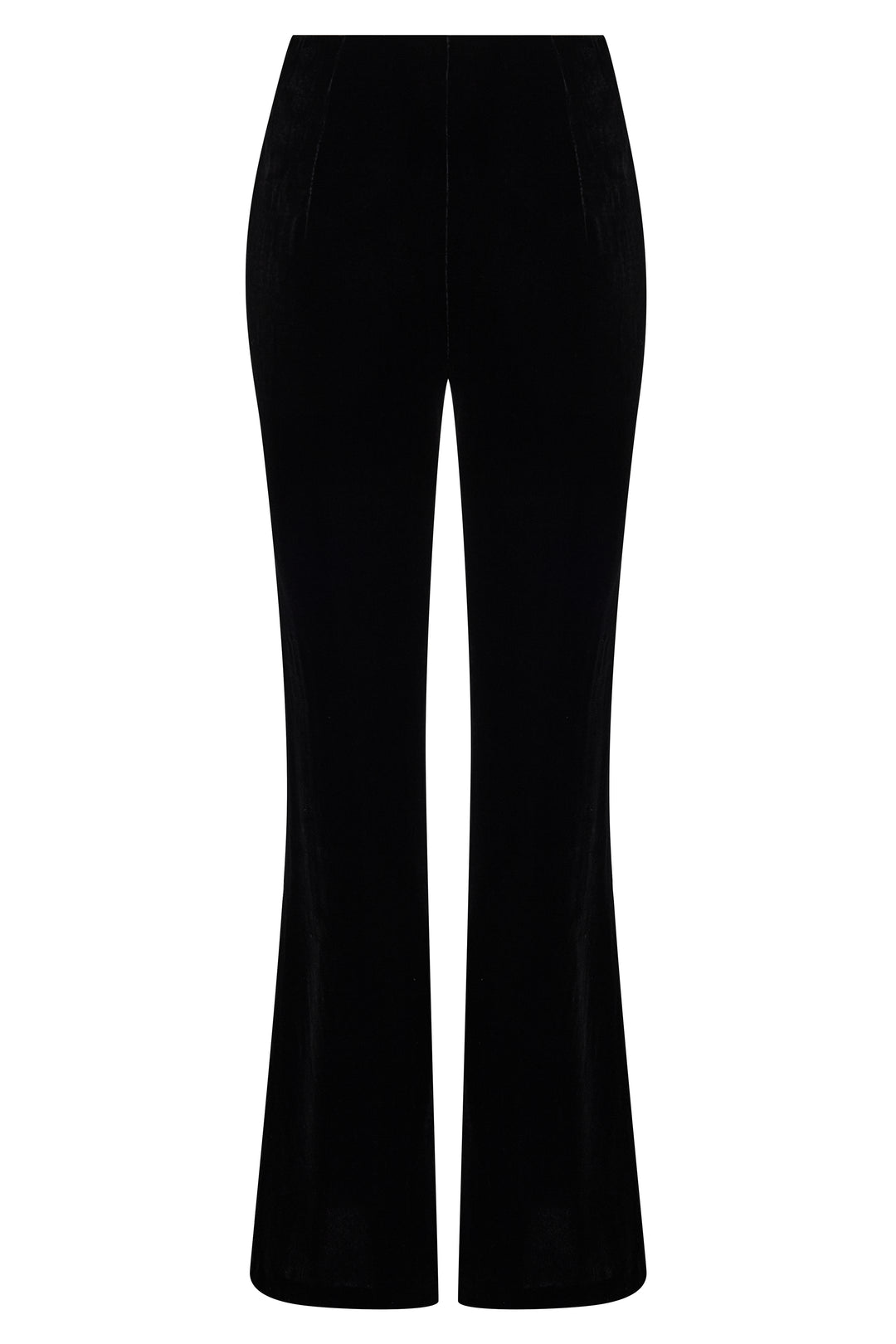 Velvet flare trousers