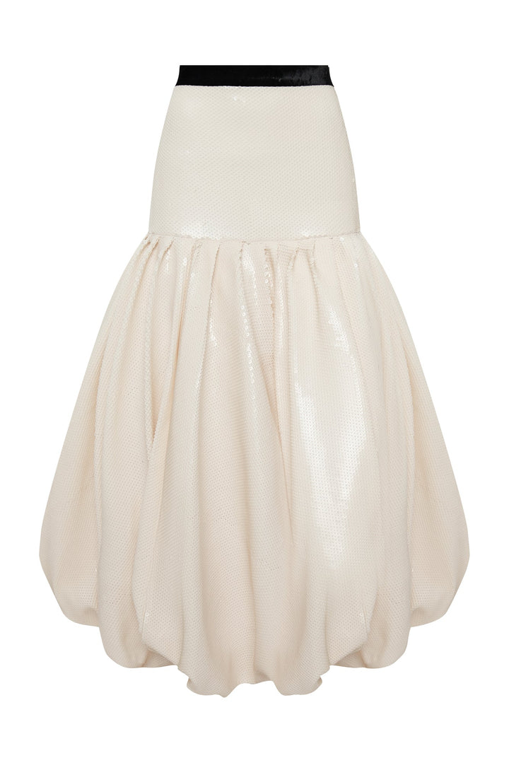 Sequin maxi skirt