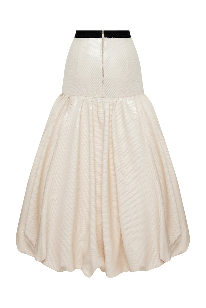 Sequin maxi skirt