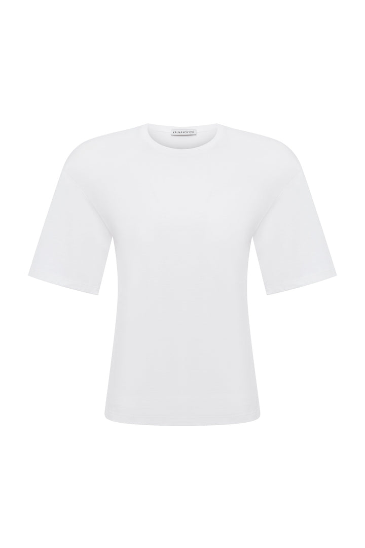 Padded cotton t-shirt