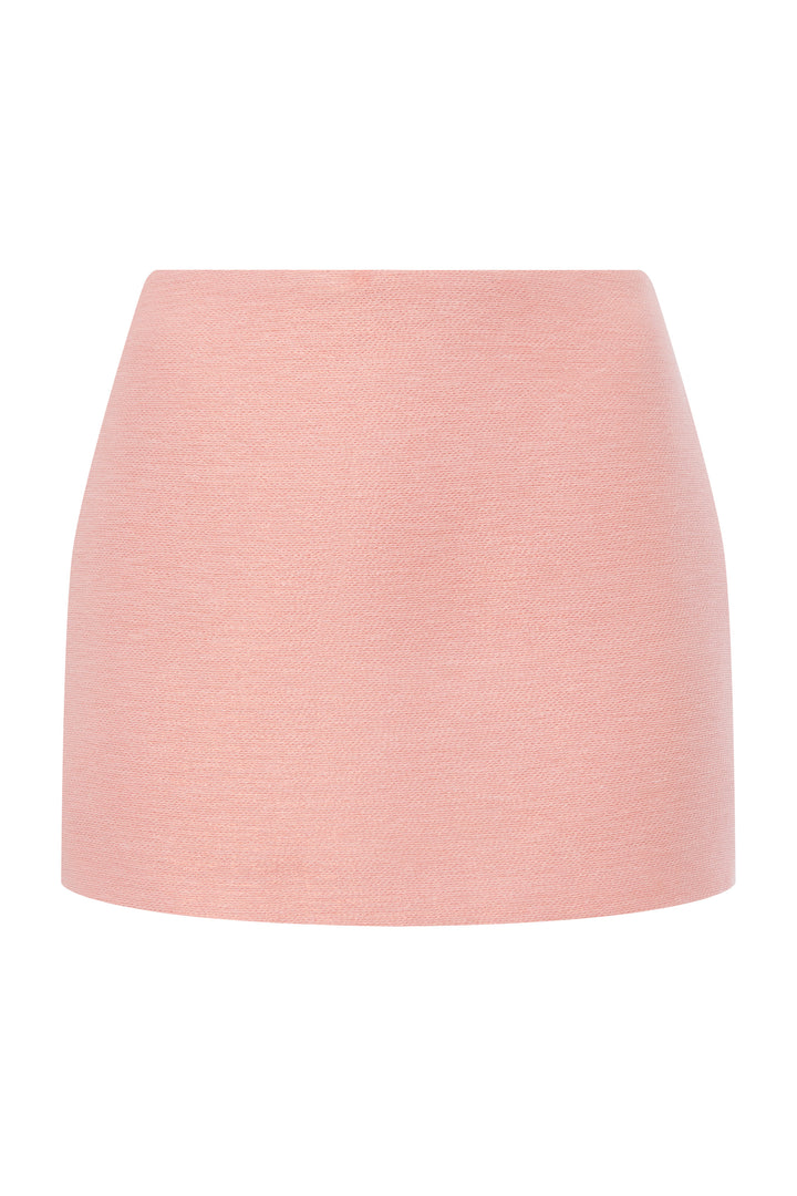 Metallic-thread mini skirt