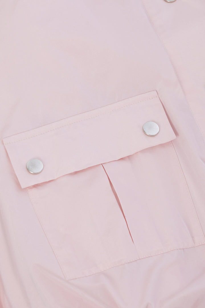 Oversized taffeta jumpsuit