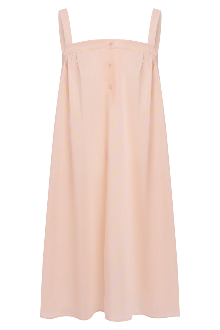 Loose-fit cotton tank dress