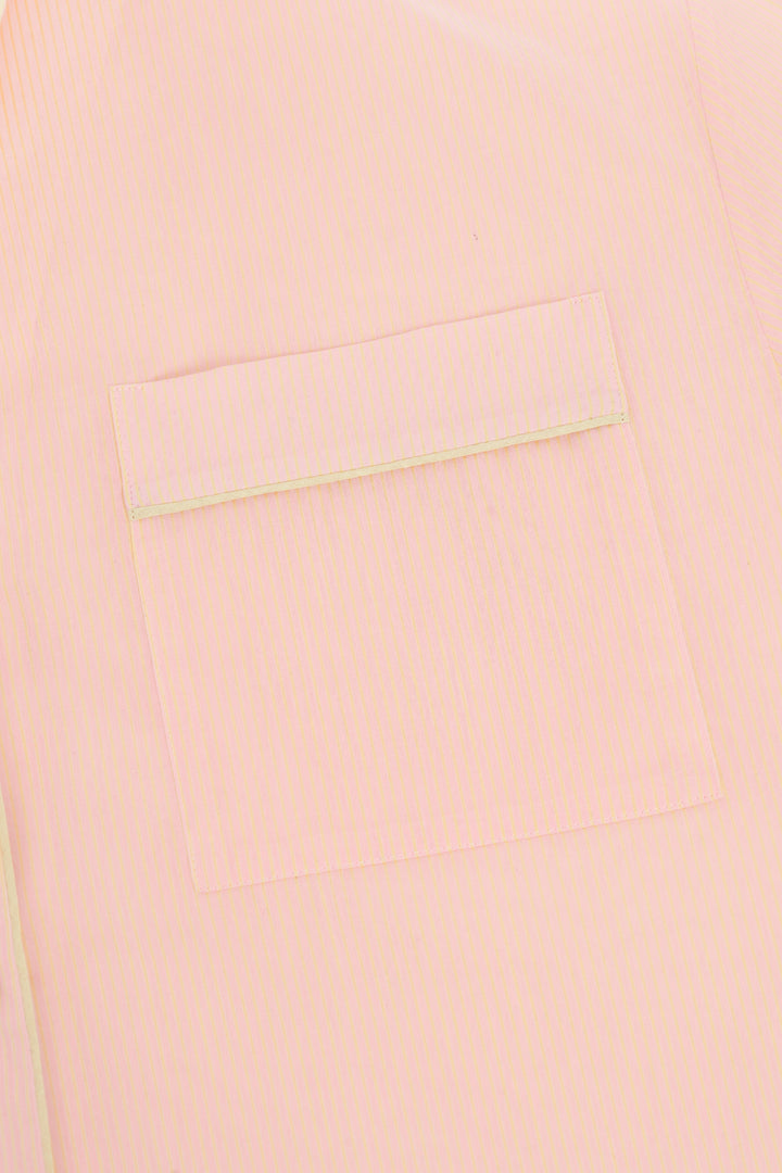 Pajama-inspired cotton shirt