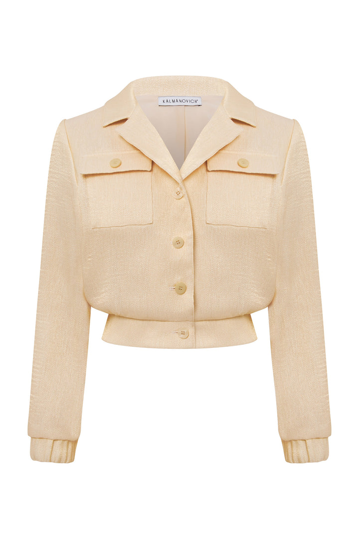 Fitted cropped jacket