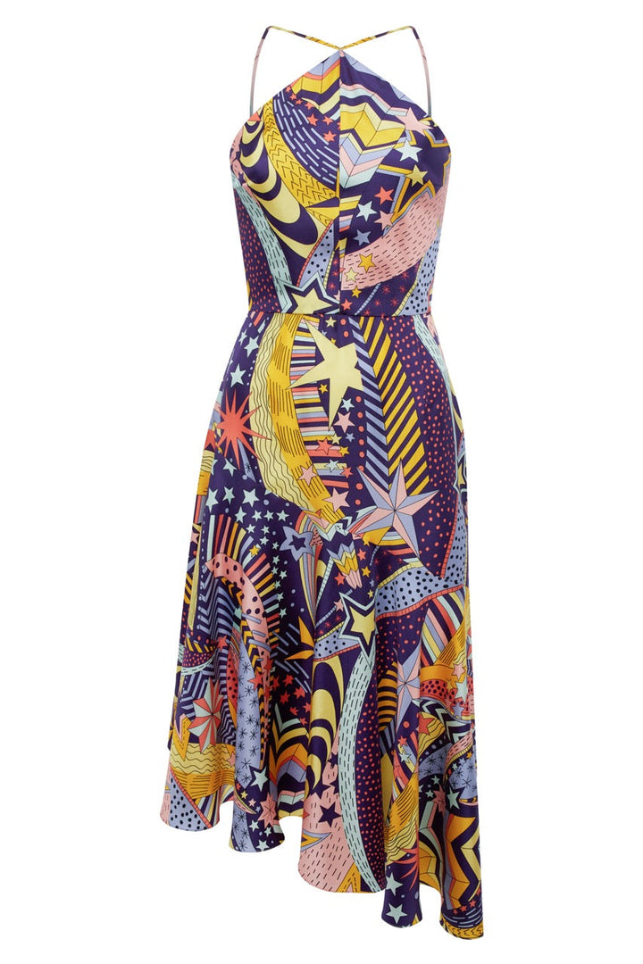 Printed dress made of Liberty silk