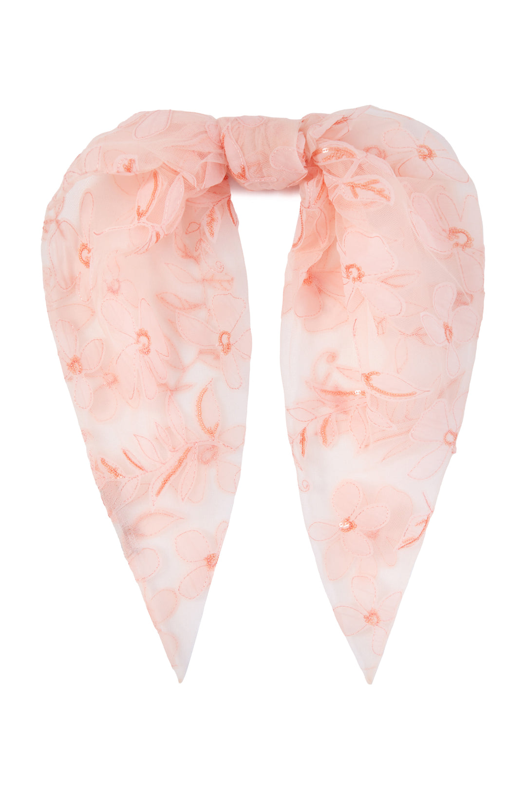 Floral appliqué headscarf