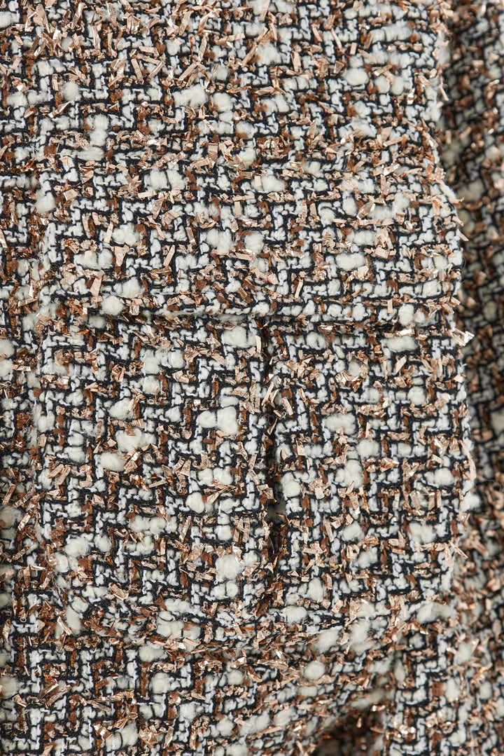 Tweed bomber jacket