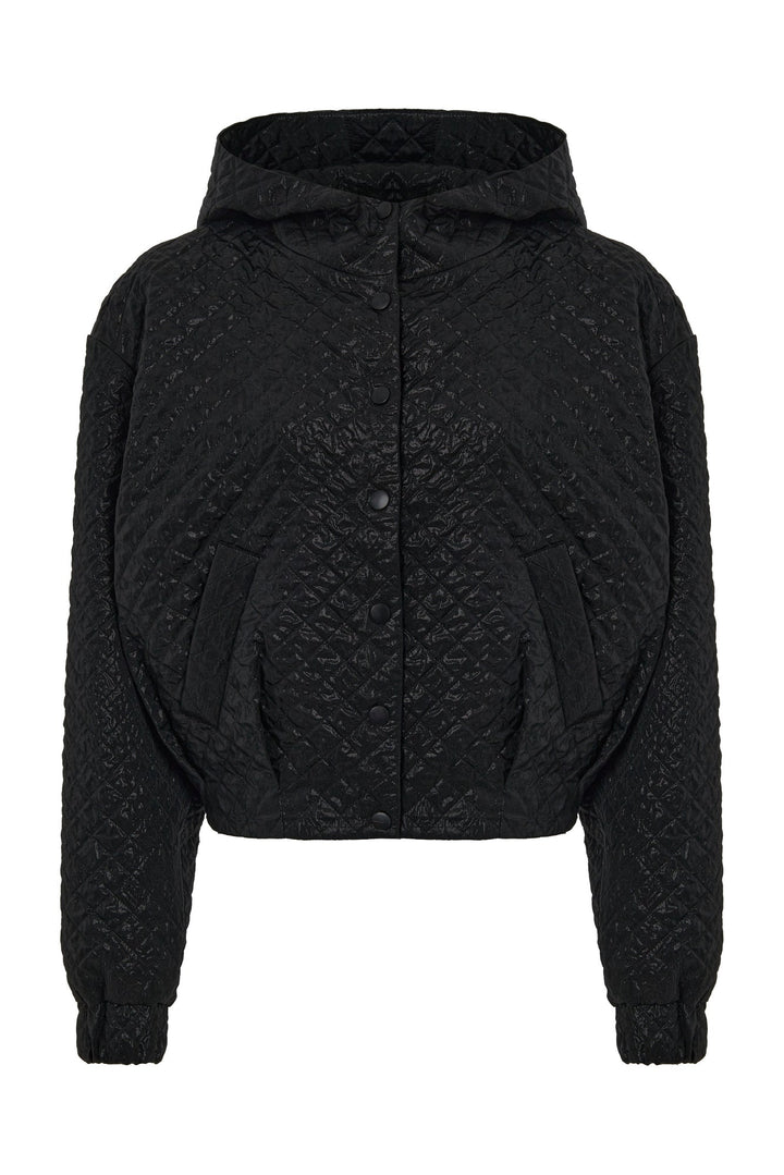Quilted bomber jacket