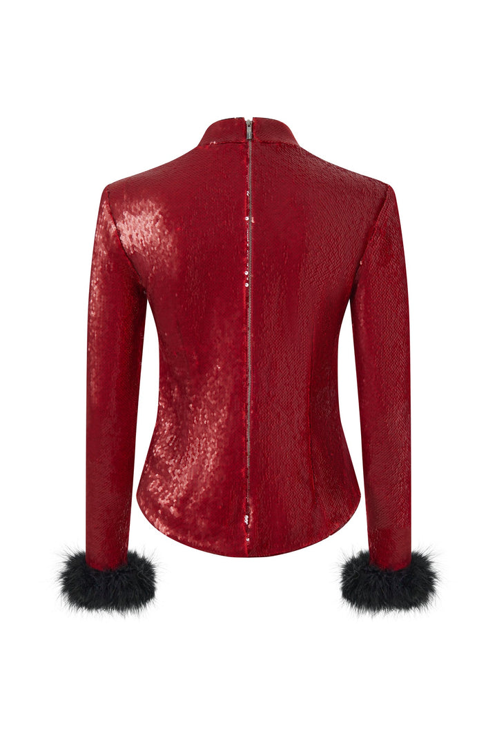 Sequin longsleeved top