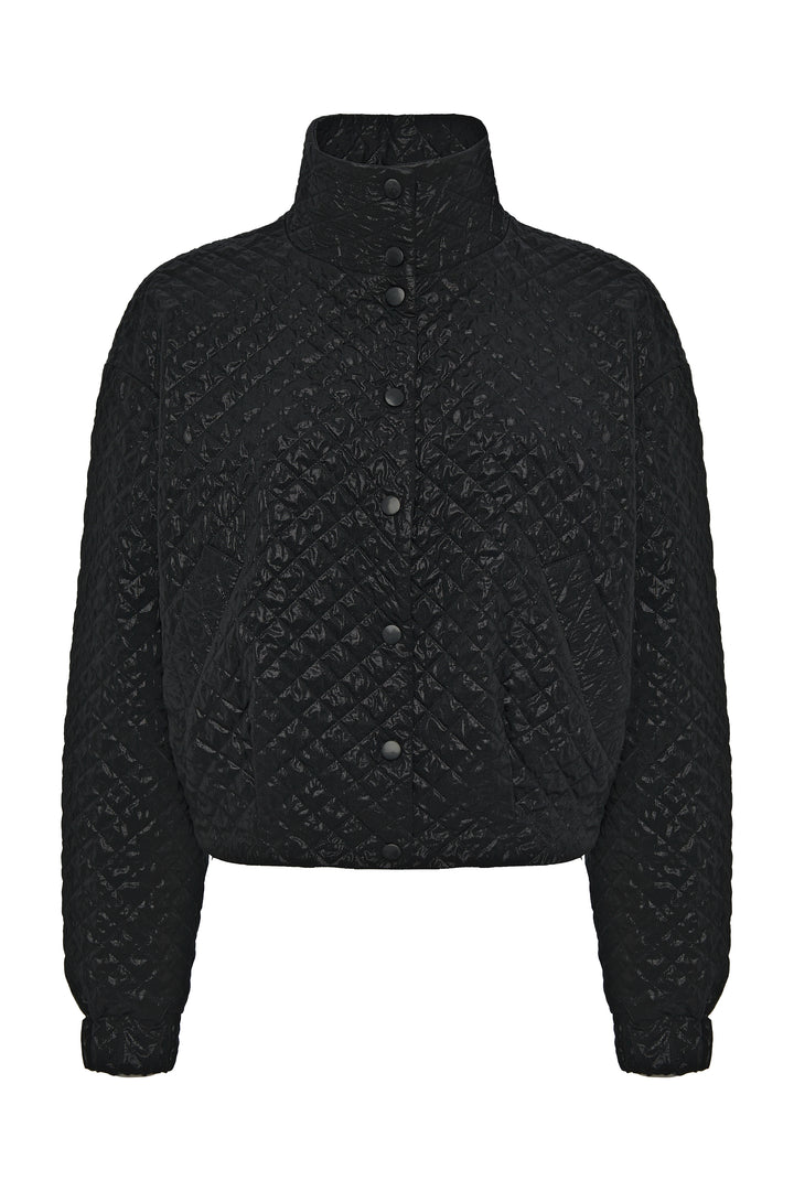 Quilted bomber jacket
